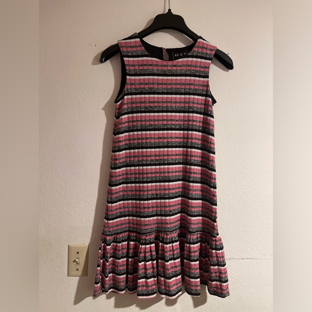 Mini Dress, Pink, White, Black & Grey, Brand: As you Wish